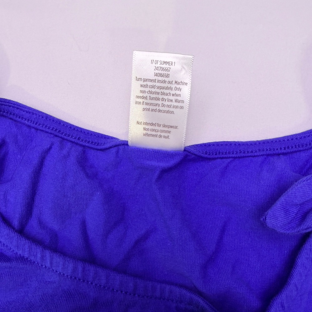 Girls Blue Tank Top with Dolphin - Picture 5 of 5